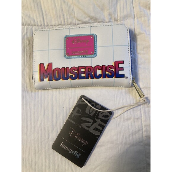Loungefly Handbags - Disney Loungefly Mousercise Minnie Mickey Donald Zip Continental Wallet NWT